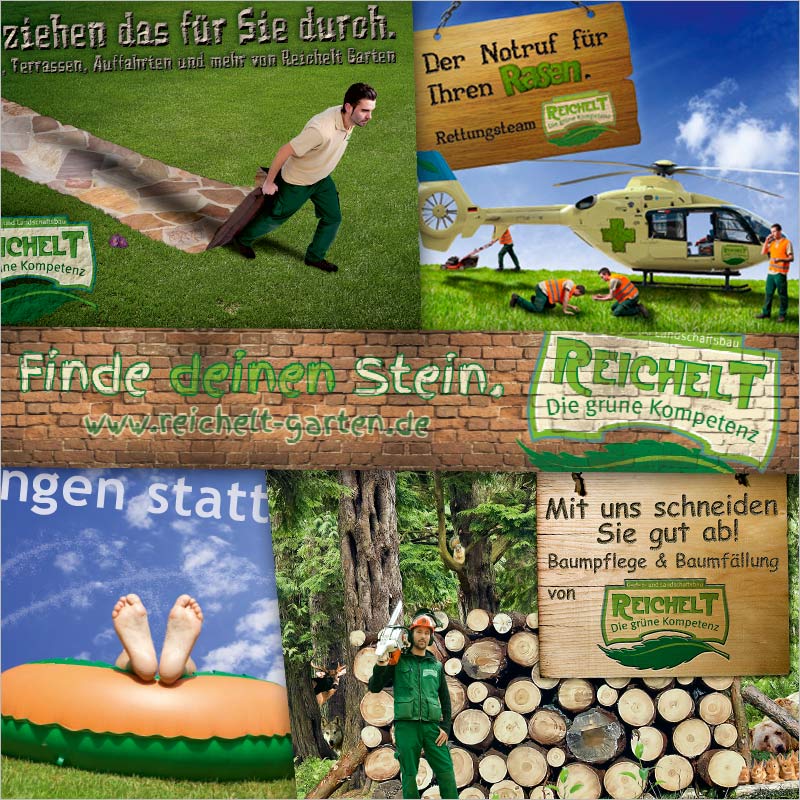 Referenz Bildcollage + Werbebild der Werbeagentur und Kreativagentur Graubünden